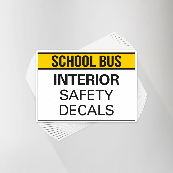 Interior School Bus Decals